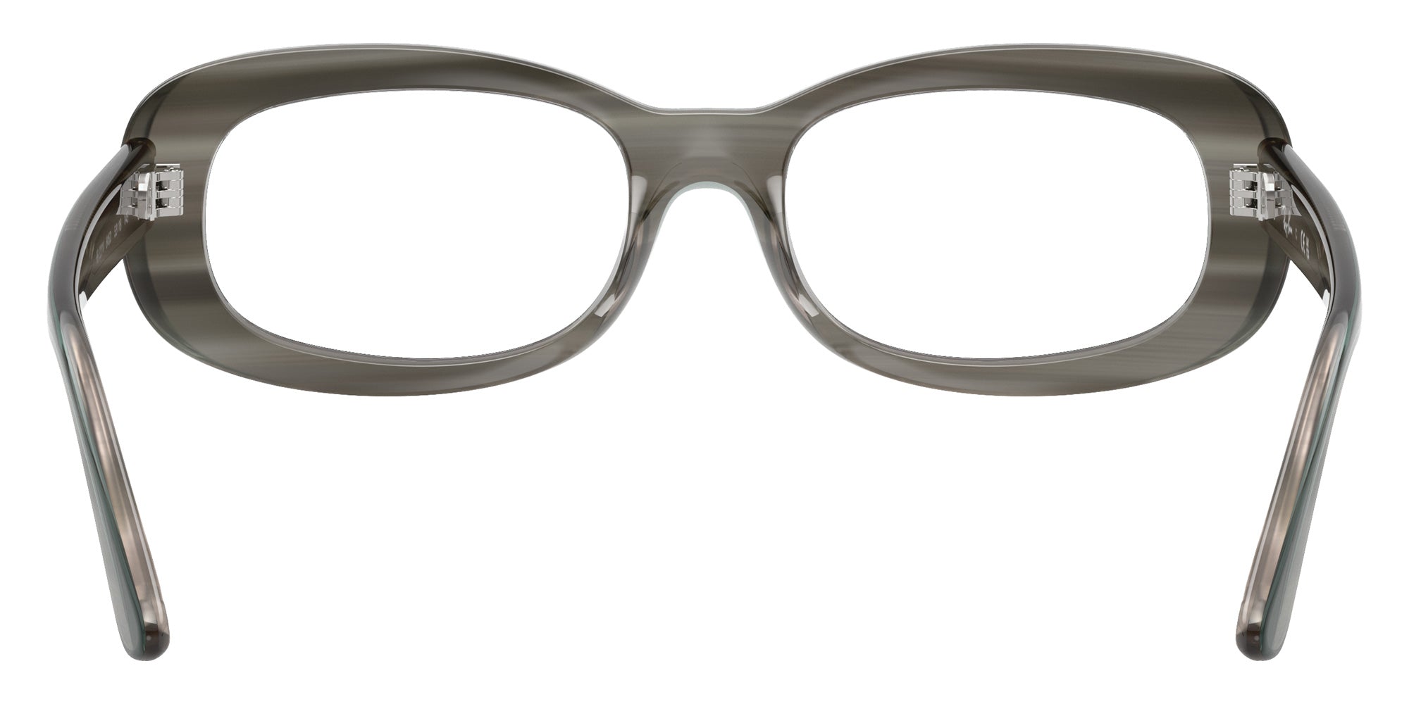 Ray-Ban® RX2221V RX2221V 8453 53 Eyeglasses - Striped Gray