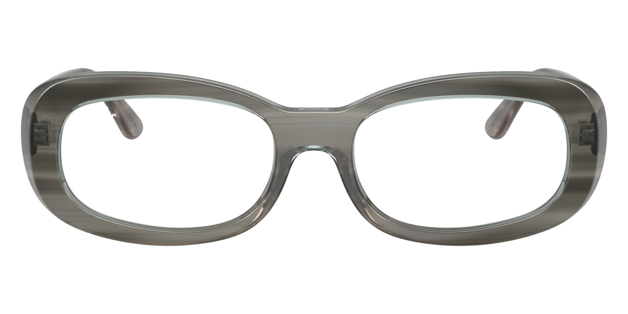 Ray-Ban® RX2221V RX2221V 8453 53 Eyeglasses - Striped Gray