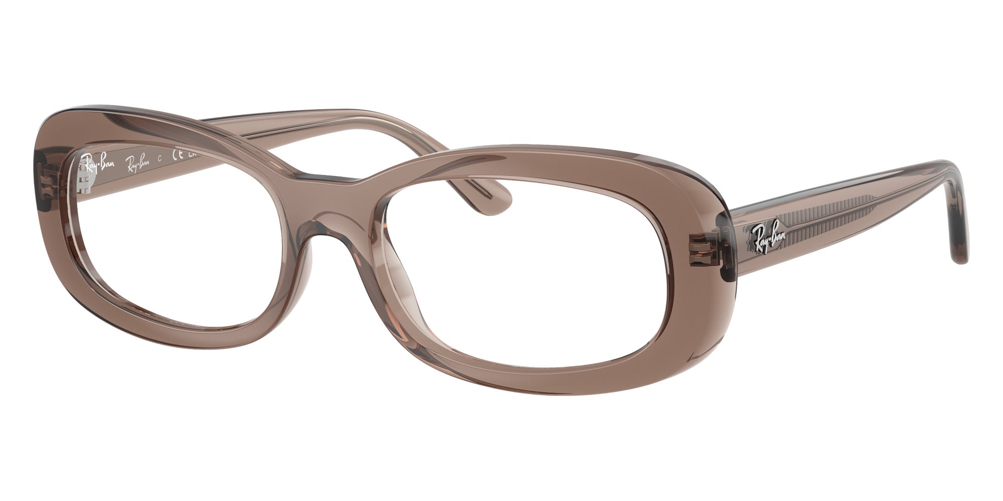 Ray-Ban® RX2221V RX2221V 8457 53 Eyeglasses - Transparent Beige
