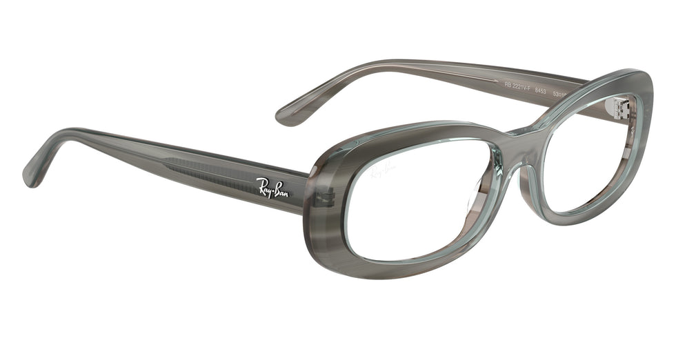 Ray-Ban® RX2221VF RX2221VF 8453 53 Eyeglasses - Striped Gray