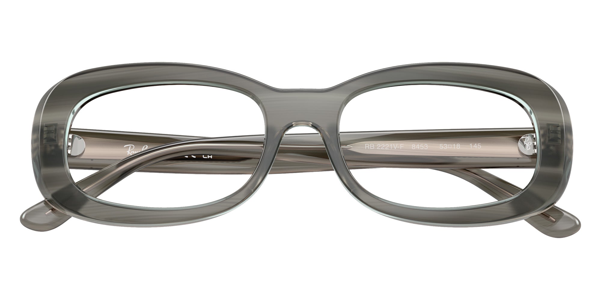 Ray-Ban® RX2221VF RX2221VF 8453 53 Eyeglasses - Striped Gray