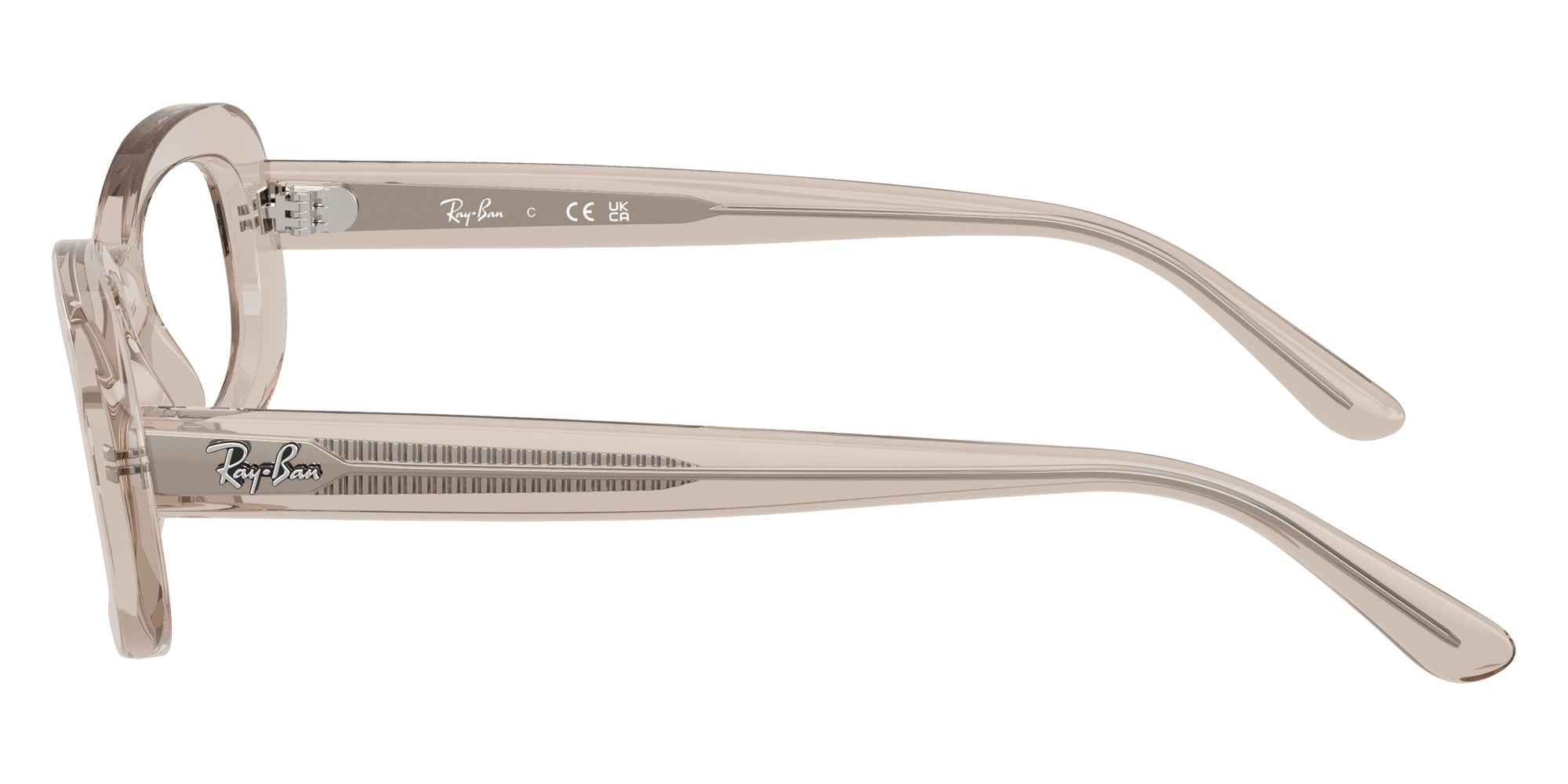 Ray-Ban® RX2221VF RX2221VF 8457 53 Eyeglasses - Transparent Beige