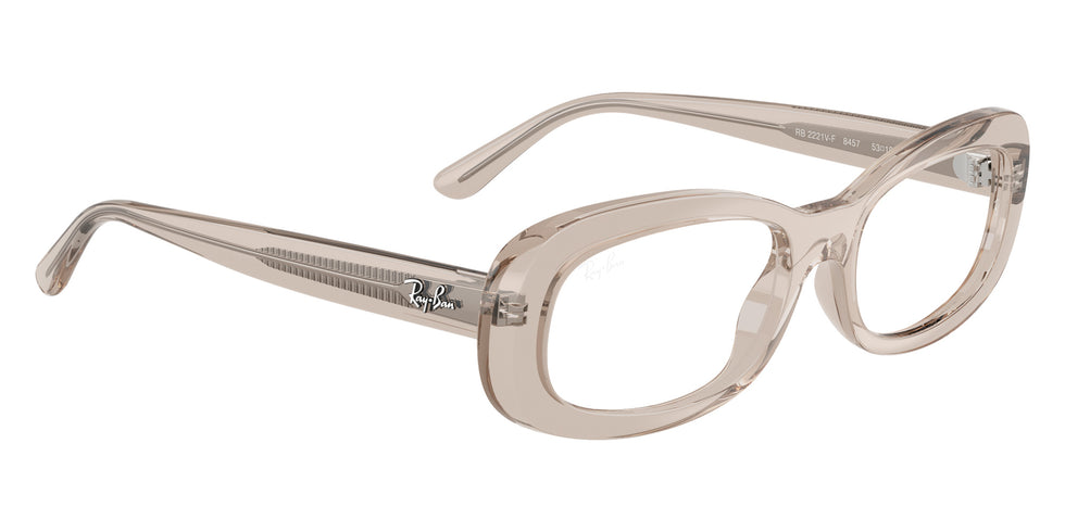 Ray-Ban® RX2221VF RX2221VF 8457 53 Eyeglasses - Transparent Beige