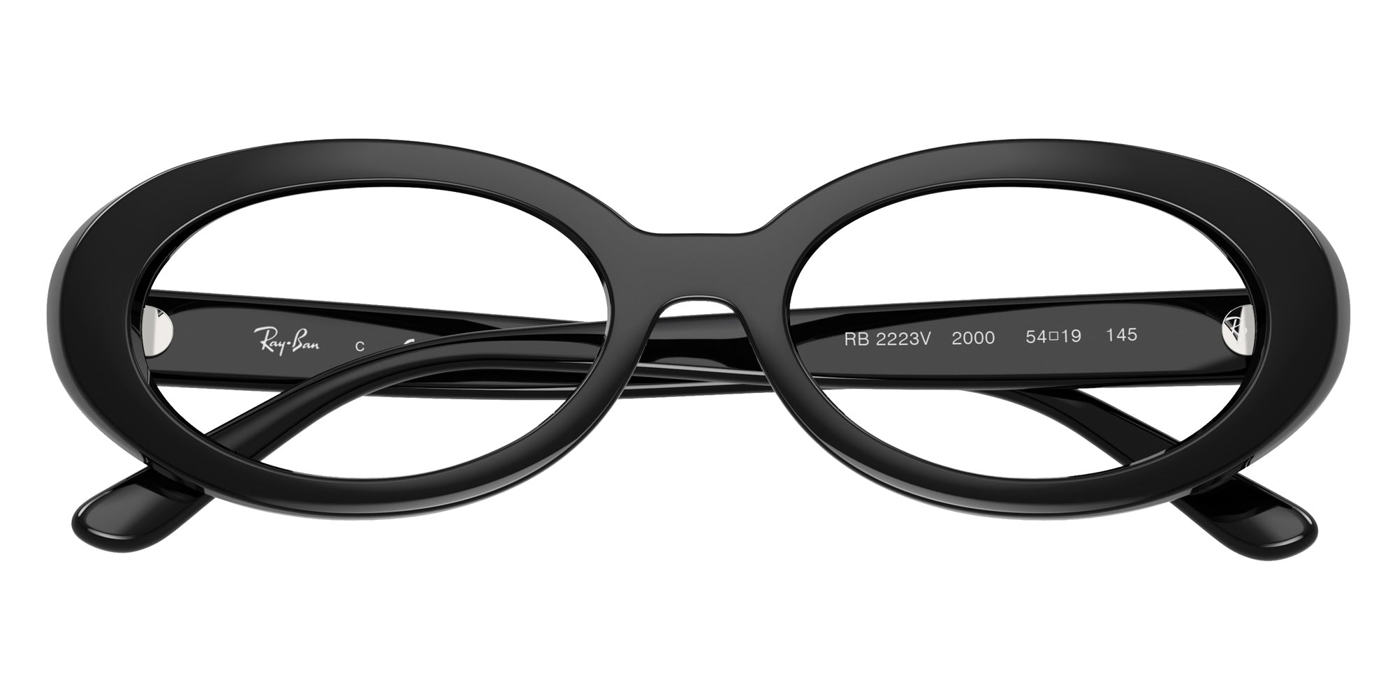 Ray-Ban® RX2223V RX2223V 2000 54 Eyeglasses - Black
