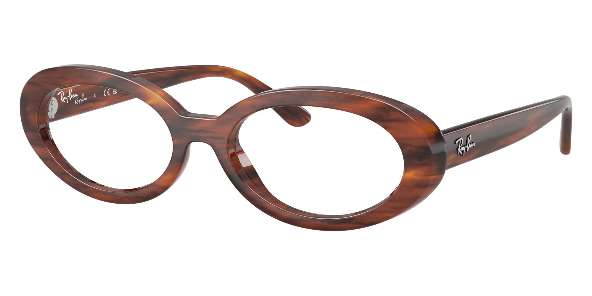 Ray-Ban® RX2223VF RX2223VF 2144 52 Eyeglasses - Striped Havana