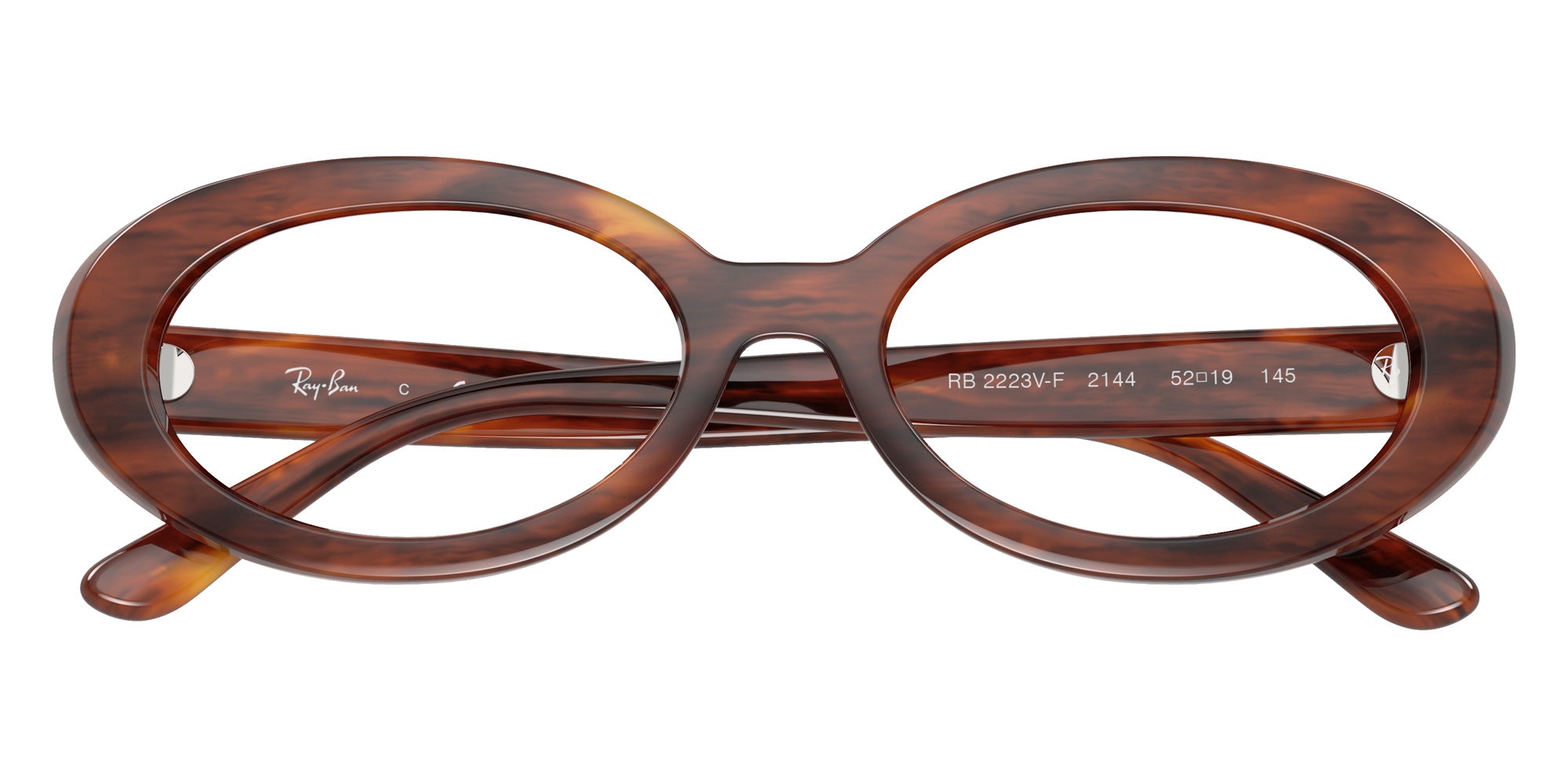 Ray-Ban® RX2223VF RX2223VF 2144 52 Eyeglasses - Striped Havana