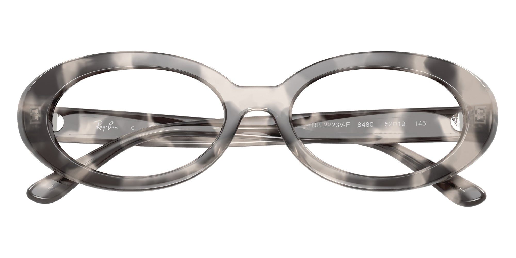 Ray-Ban® RX2223VF RX2223VF 8480 52 Eyeglasses - Opel Gray Havana