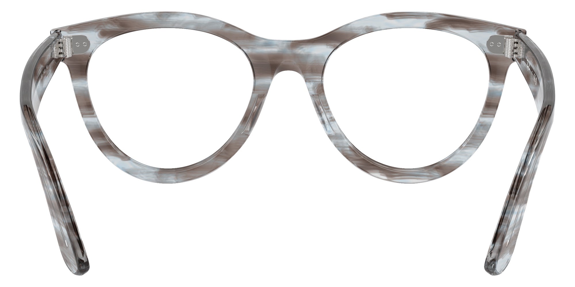 Ray-Ban® RX2241V RX2241V 8361 51 Eyeglasses - Striped Transparent Blue