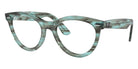 Ray-Ban® RX2241V RX2241V 8362 51 Eyeglasses - Striped Transparent Green