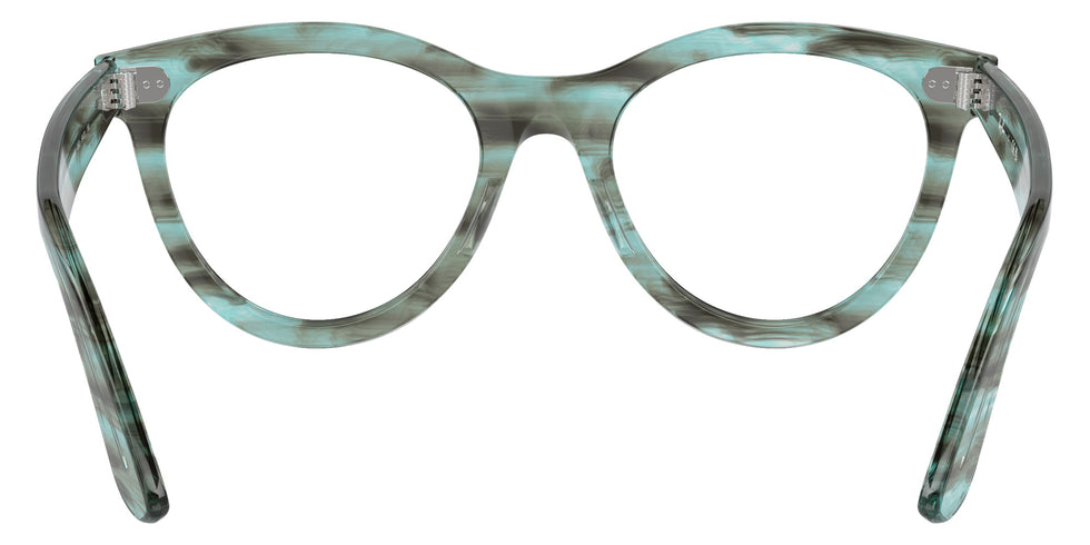 Ray-Ban® RX2241V RX2241V 8362 51 Eyeglasses - Striped Transparent Green