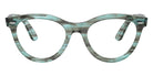 Ray-Ban® RX2241V RX2241V 8362 51 Eyeglasses - Striped Transparent Green