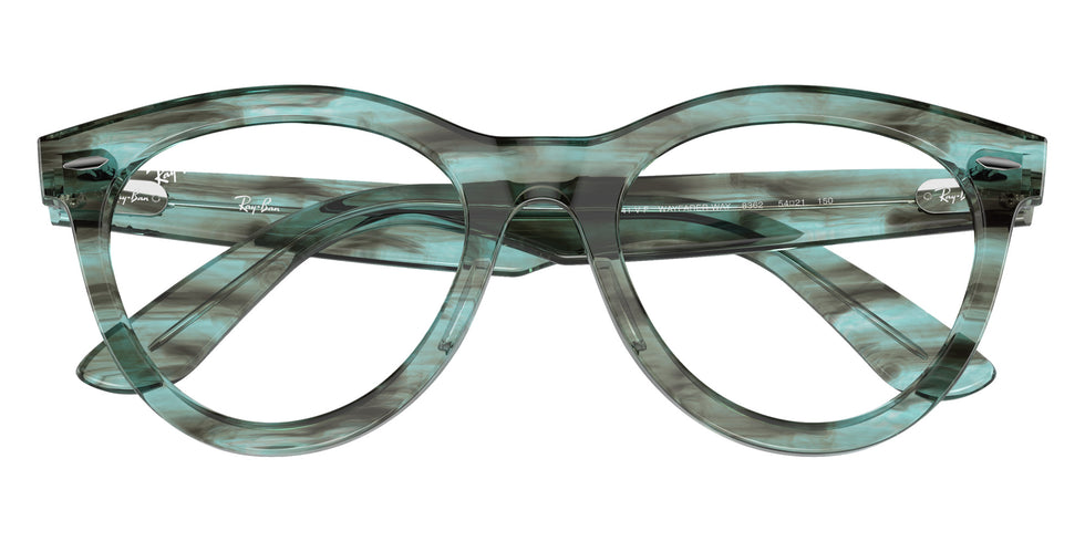 Ray-Ban® RX2241VF RX2241VF 8362 51 Eyeglasses - Striped Transparent Green