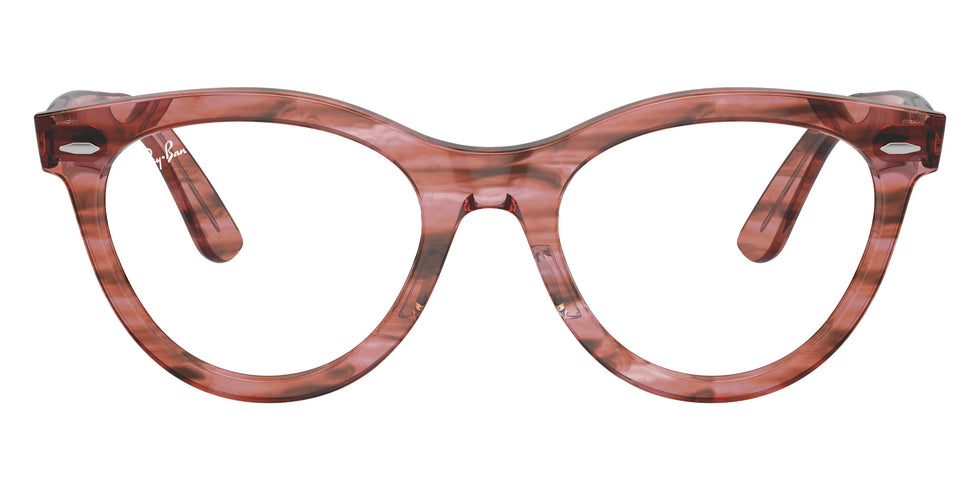 Ray-Ban® RX2241VF RX2241VF 8363 51 Eyeglasses - Striped Transparent Pink