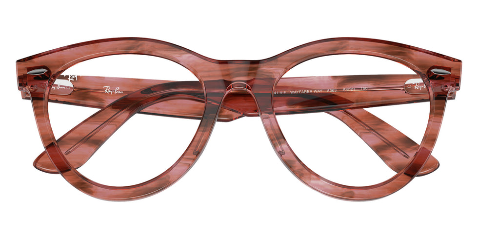 Ray-Ban® RX2241VF RX2241VF 8363 51 Eyeglasses - Striped Transparent Pink