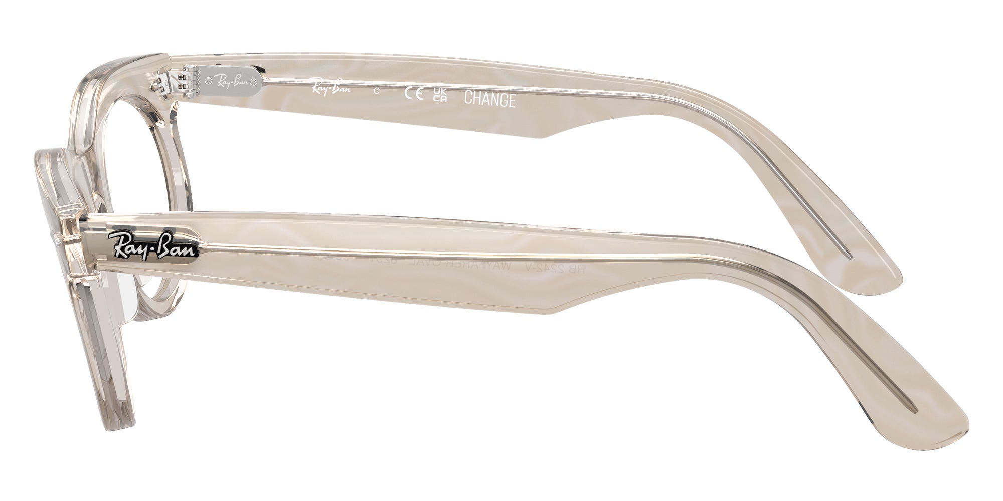 Ray-Ban® RX2242V RX2242V 8291 50 Eyeglasses - Photo Waves Gray