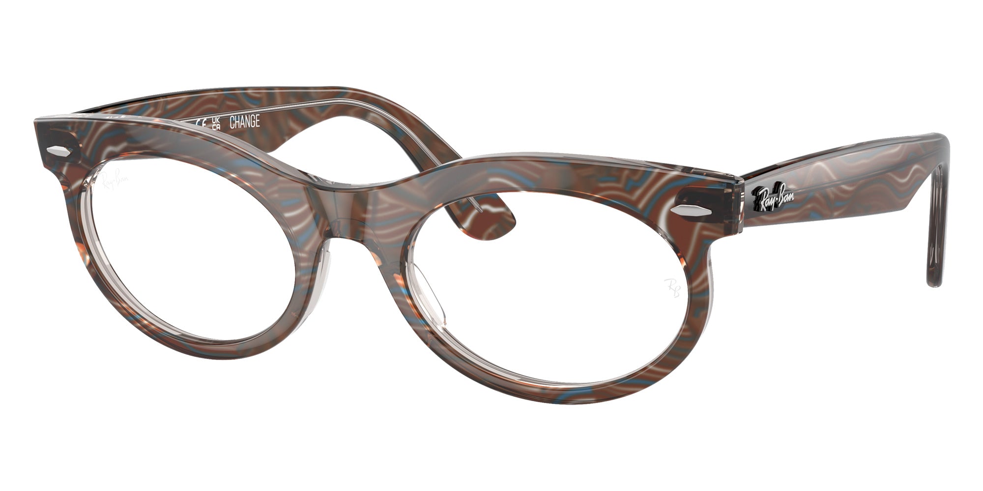 Ray-Ban® RX2242V RX2242V 8291 50 Eyeglasses - Photo Waves Gray
