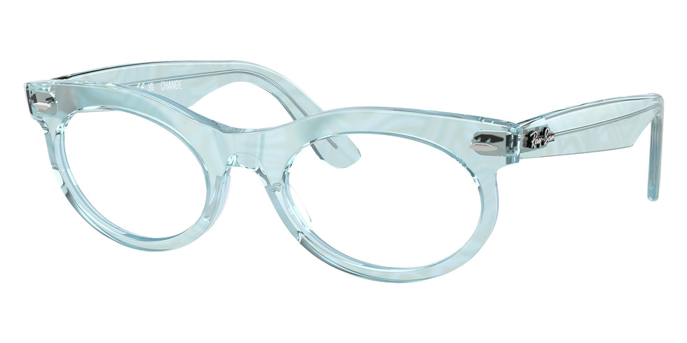 Ray-Ban® RX2242V RX2242V 8293 50 Eyeglasses - Photo Waves Azure