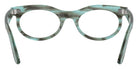 Ray-Ban® RX2242V RX2242V 8362 53 Eyeglasses - Striped Transparent Green