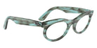 Ray-Ban® RX2242V RX2242V 8362 53 Eyeglasses - Striped Transparent Green
