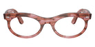 Ray-Ban® RX2242V RX2242V 8363 53 Eyeglasses - Striped Transparent Pink