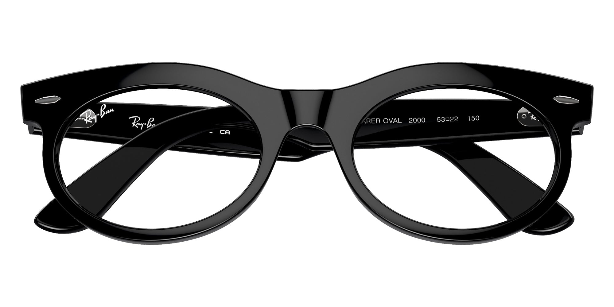 Ray-Ban® RX2242VF RX2242VF 2000 53 Eyeglasses - Black