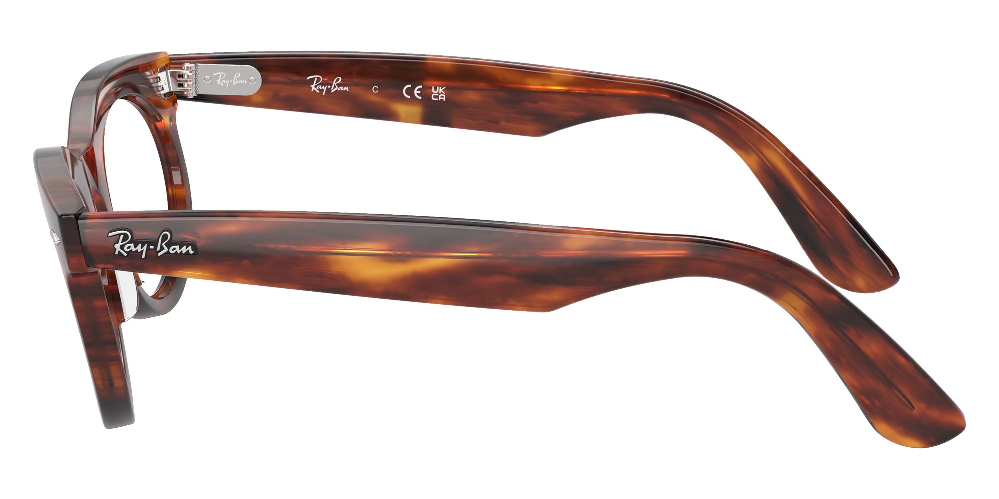 Ray-Ban® RX2242VF RX2242VF 2144 53 Eyeglasses - Striped Havana