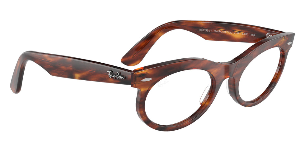 Ray-Ban® RX2242VF RX2242VF 2144 53 Eyeglasses - Striped Havana