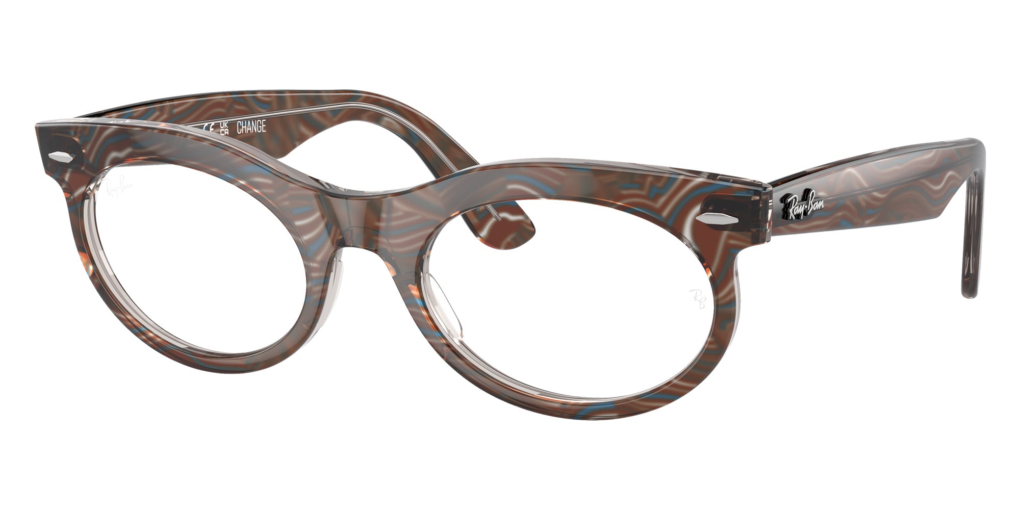Ray-Ban® RX2242VF RX2242VF 8291 53 Eyeglasses - Photo Waves Gray