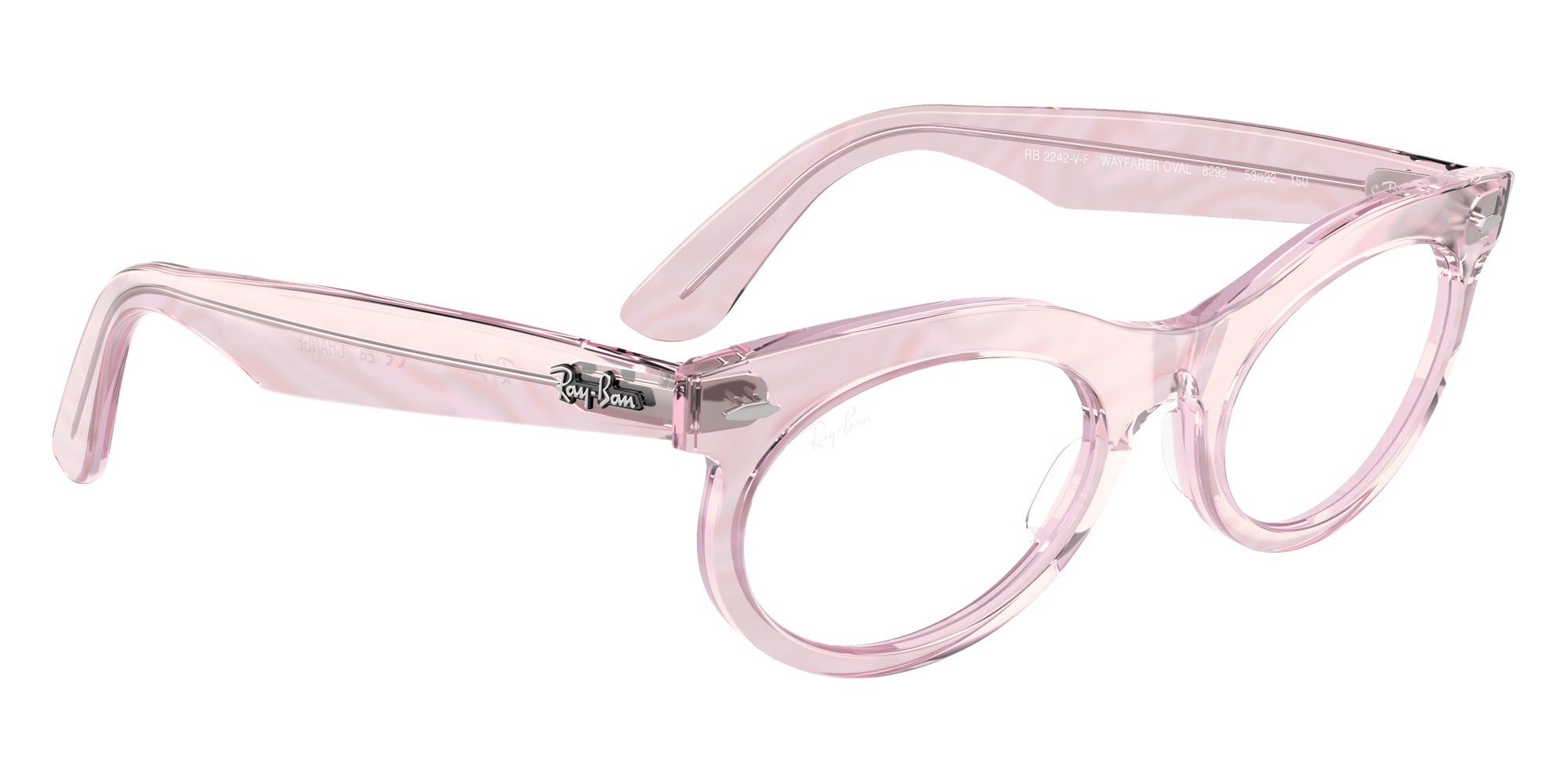 Ray-Ban® RX2242VF RX2242VF 8292 53 Eyeglasses - Photo Waves Purple