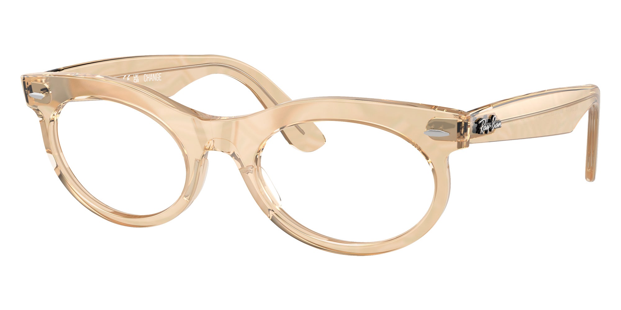 Ray-Ban® RX2242VF RX2242VF 8294 53 Eyeglasses - Photo Waves Brown