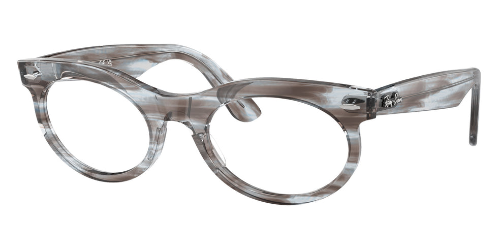 Ray-Ban® RX2242VF RX2242VF 8361 53 Eyeglasses - Striped Transparent Blue