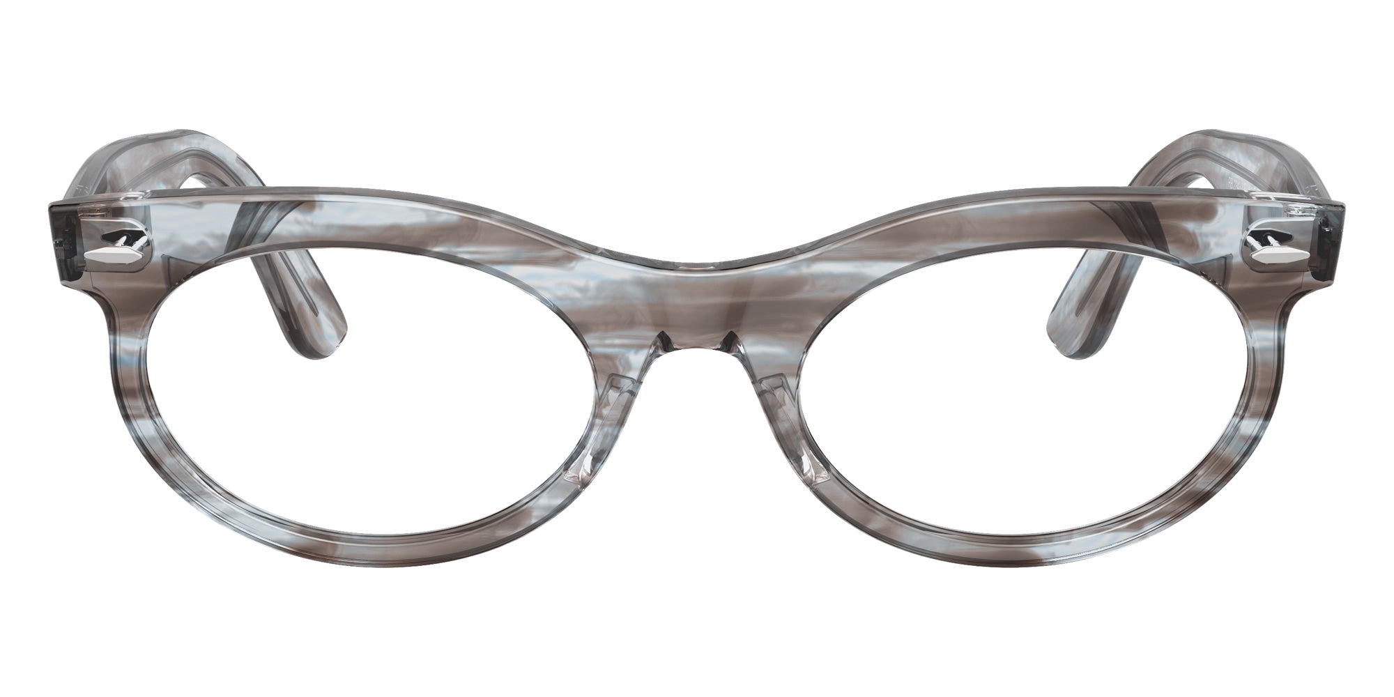 Ray-Ban® RX2242VF RX2242VF 8361 53 Eyeglasses - Striped Transparent Blue