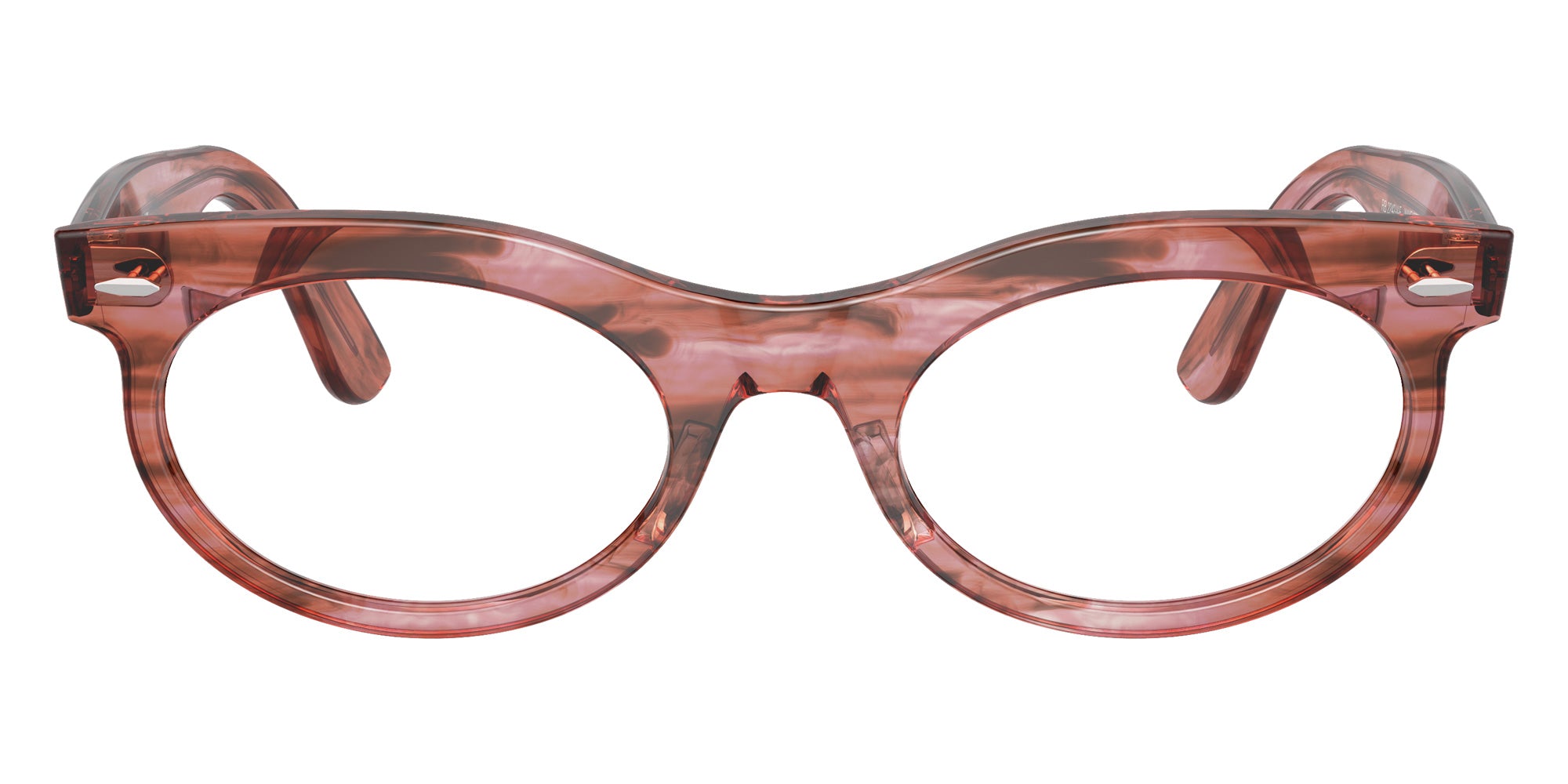 Ray-Ban® RX2242VF RX2242VF 8363 53 Eyeglasses - Striped Transparent Pink