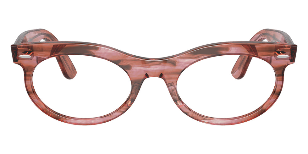 Ray-Ban® RX2242VF RX2242VF 8363 53 Eyeglasses - Striped Transparent Pink