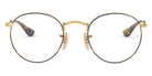 Ray-Ban® Round Metal RX3447V RX3447V 2500 50 - Gold Eyeglasses
