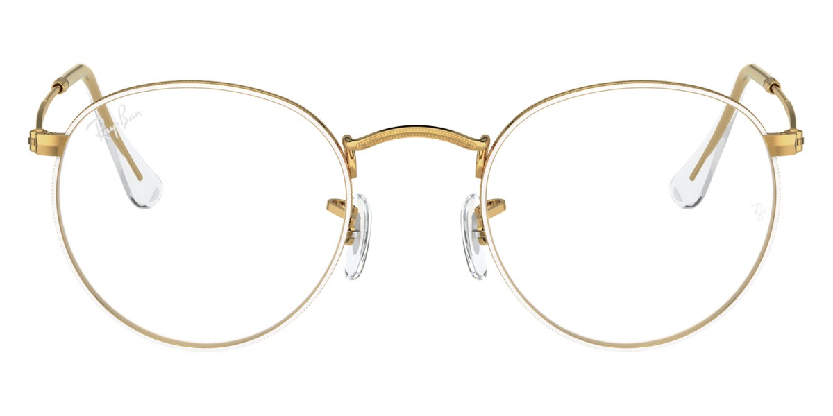 Ray-Ban® Round Metal RX3447V RX3447V 2991 50 - Black On Arista Eyeglasses