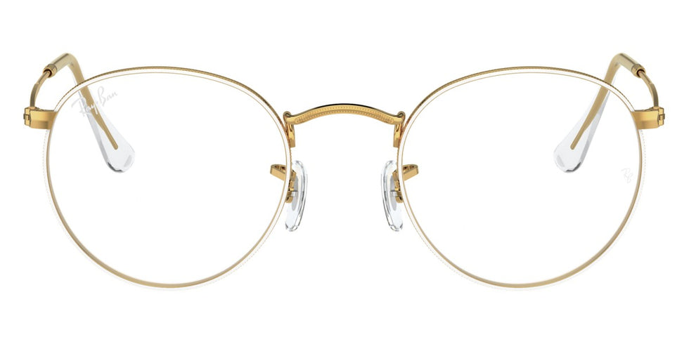 Ray-Ban® Round Metal RX3447V RX3447V 2991 50 - Black On Arista Eyeglasses