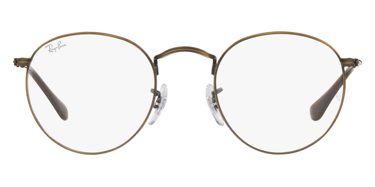 Ray-Ban® Round Metal RX3447V RX3447V 2970 47 - Blue On Silver Eyeglasses