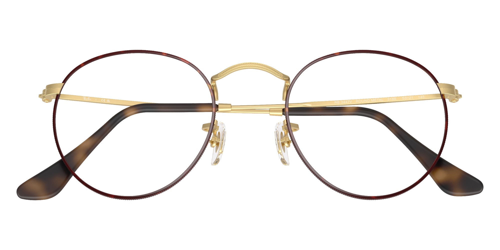 Ray-Ban® RX3447V RX3447V 3188 50 Eyeglasses - Matte Arista Gold
