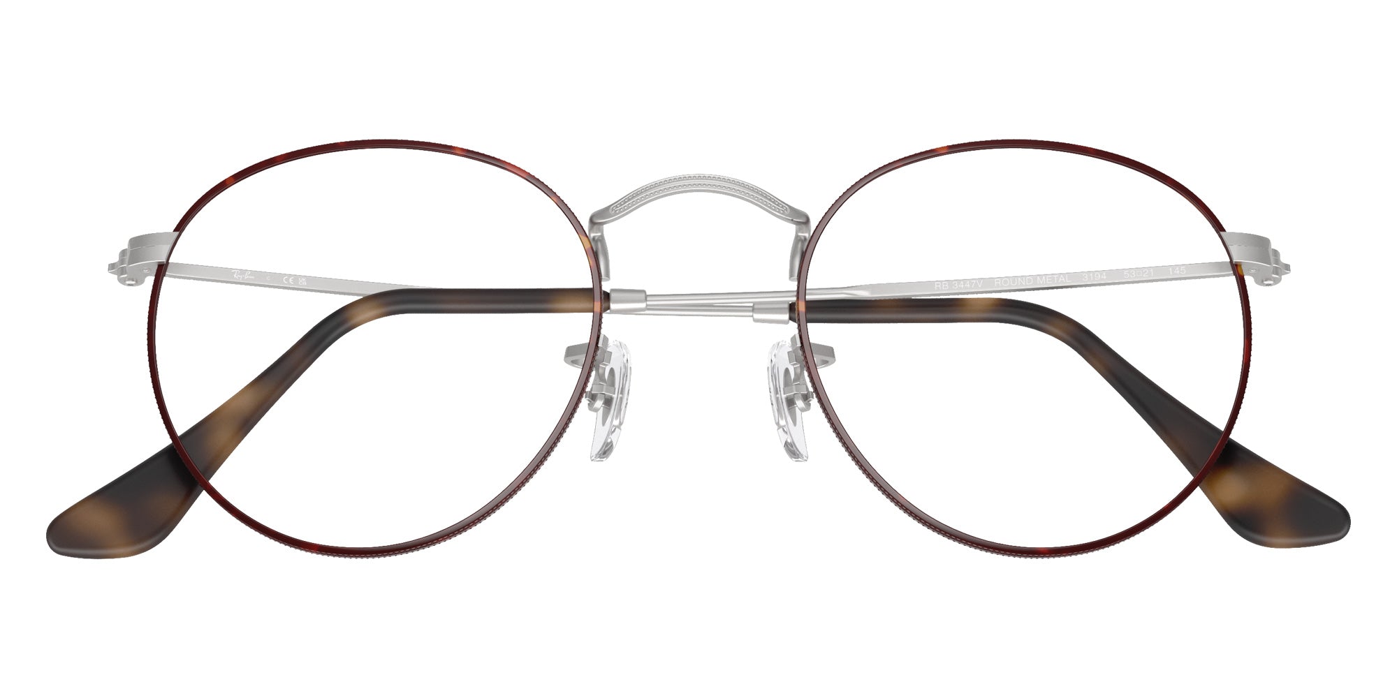 Ray-Ban® RX3447V RX3447V 3194 50 Eyeglasses - Matte Silver