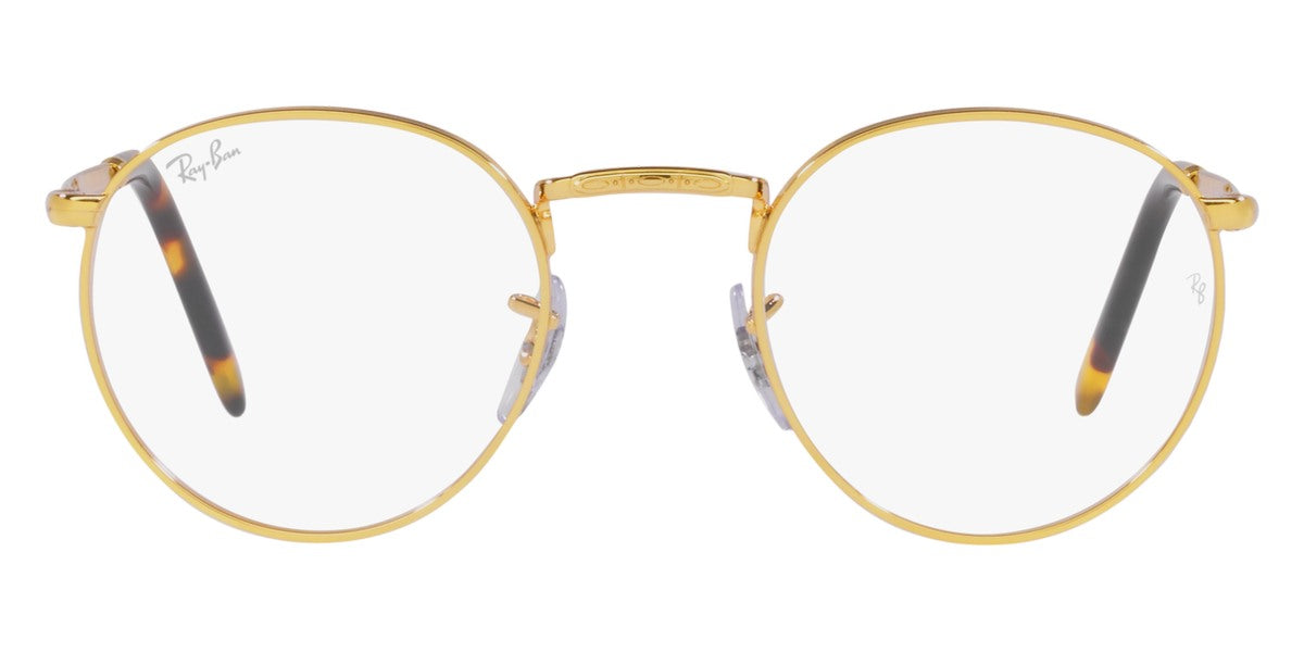 Ray-Ban® New Round RX3637V RX3637V 2509 47 - Black Eyeglasses