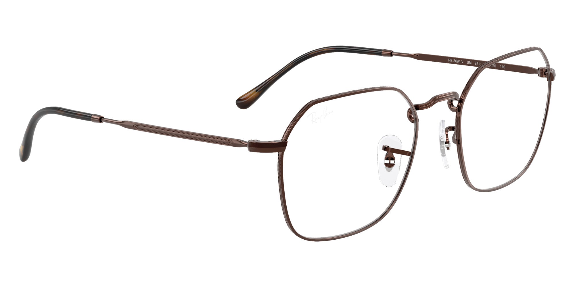 Ray-Ban® RX3694V RX3694V 2511 53 Eyeglasses - Brown