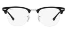 Ray-Ban® Clubmaster Metal RX3716Vm RX3716VM 2861 50 - Black On Silver Eyeglasses
