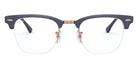 Ray-Ban® Clubmaster Metal RX3716Vm RX3716VM 3055 50 - Matte Dark Blue On Copper Eyeglasses