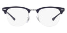 Ray-Ban® Clubmaster Metal RX3716Vm RX3716VM 3148 50 - Blue on Silver Eyeglasses