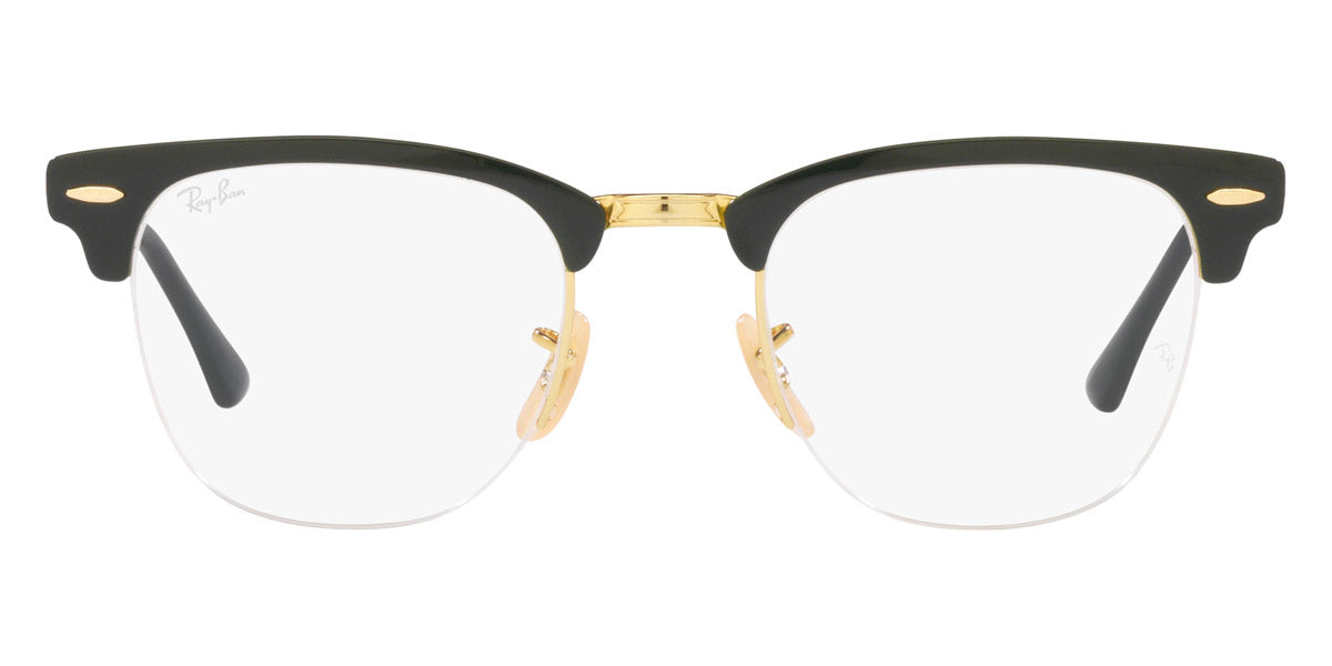 Ray-Ban® Clubmaster Metal RX3716Vm RX3716VM 3149 50 - Green on Arista Eyeglasses