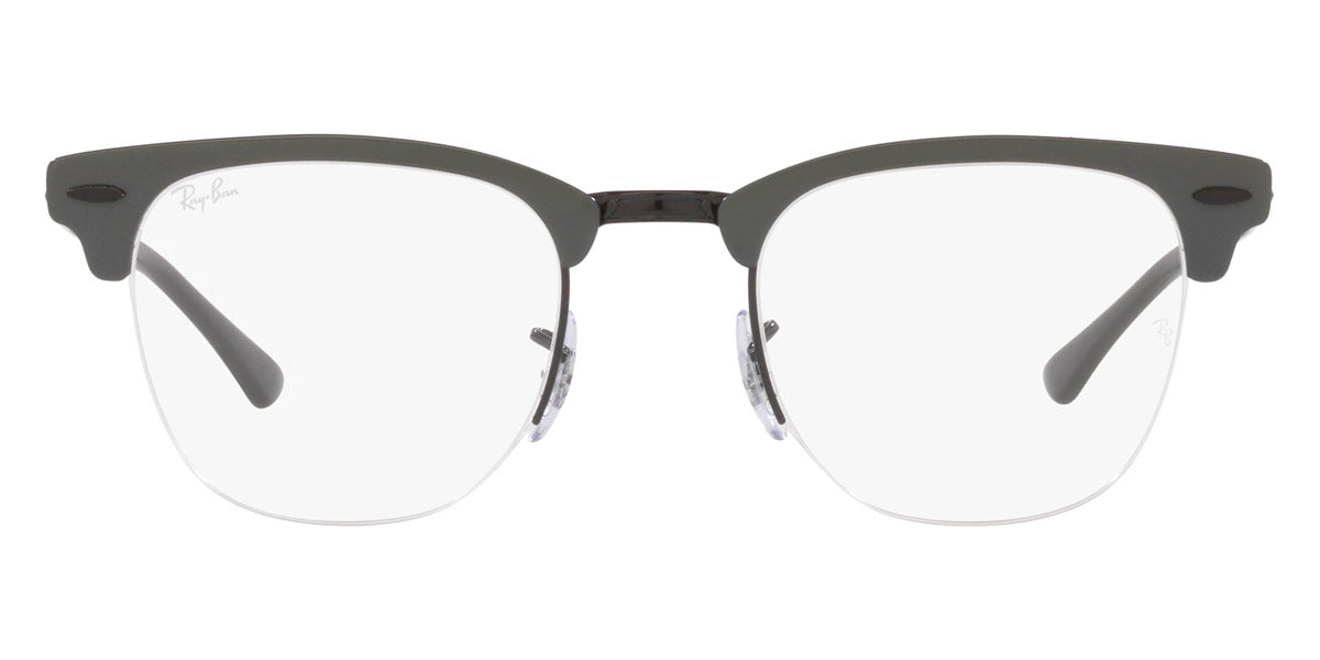 Ray-Ban® Clubmaster Metal RX3716Vm RX3716VM 3150 50 - Gray on Black Eyeglasses