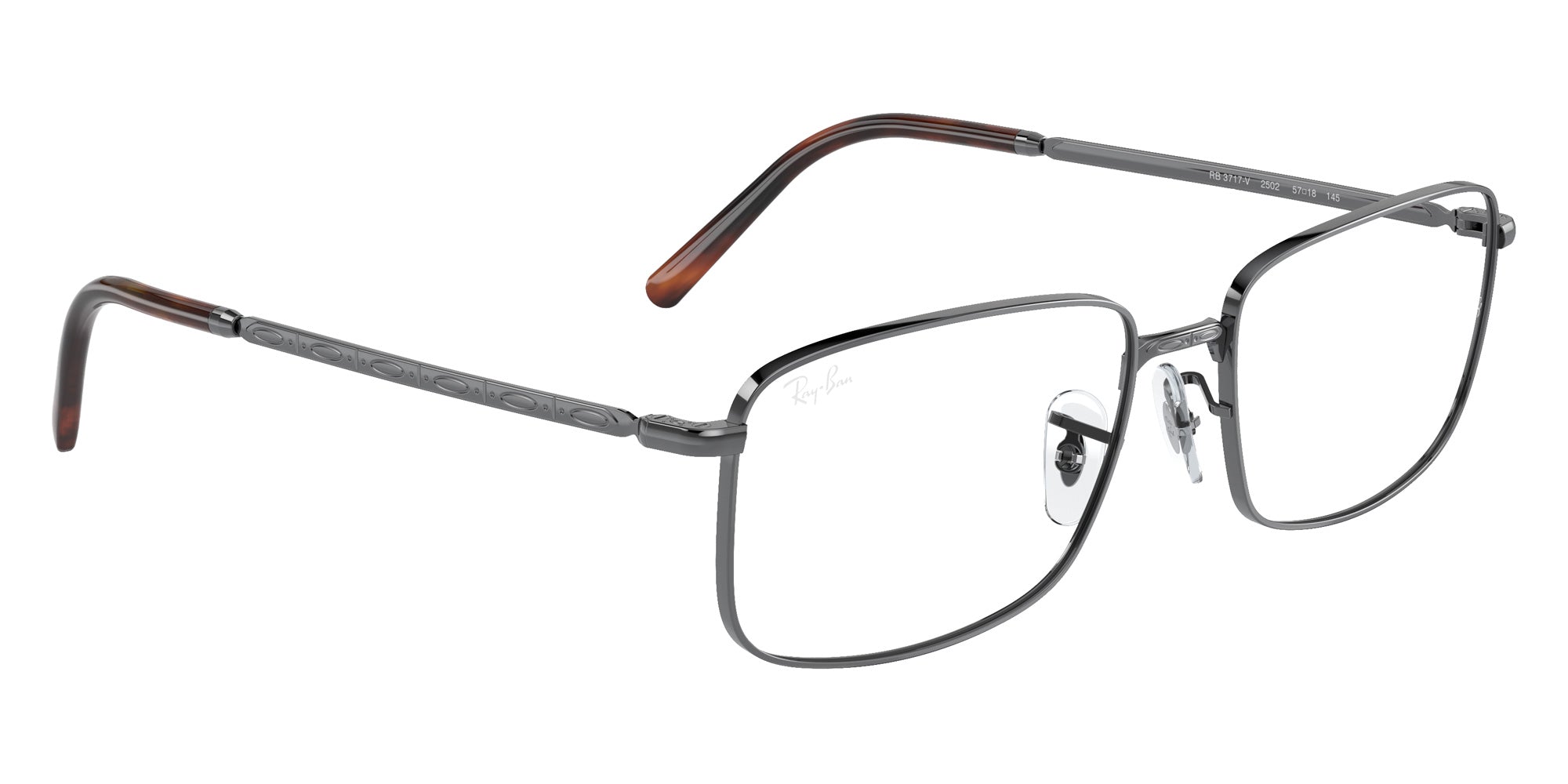 Ray-Ban® RX3717V RX3717V 2502 57 Eyeglasses - Gunmetal