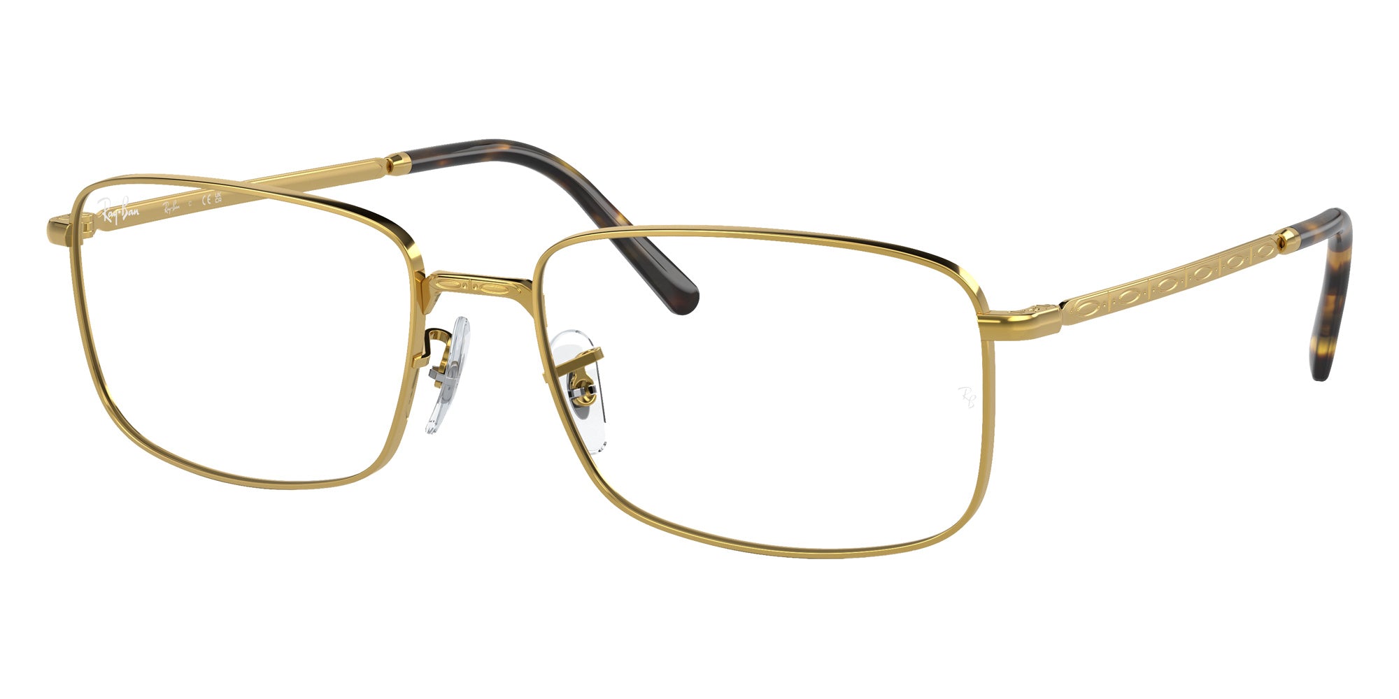 Ray-Ban® RX3717V RX3717V 3086 57 Eyeglasses - Gold