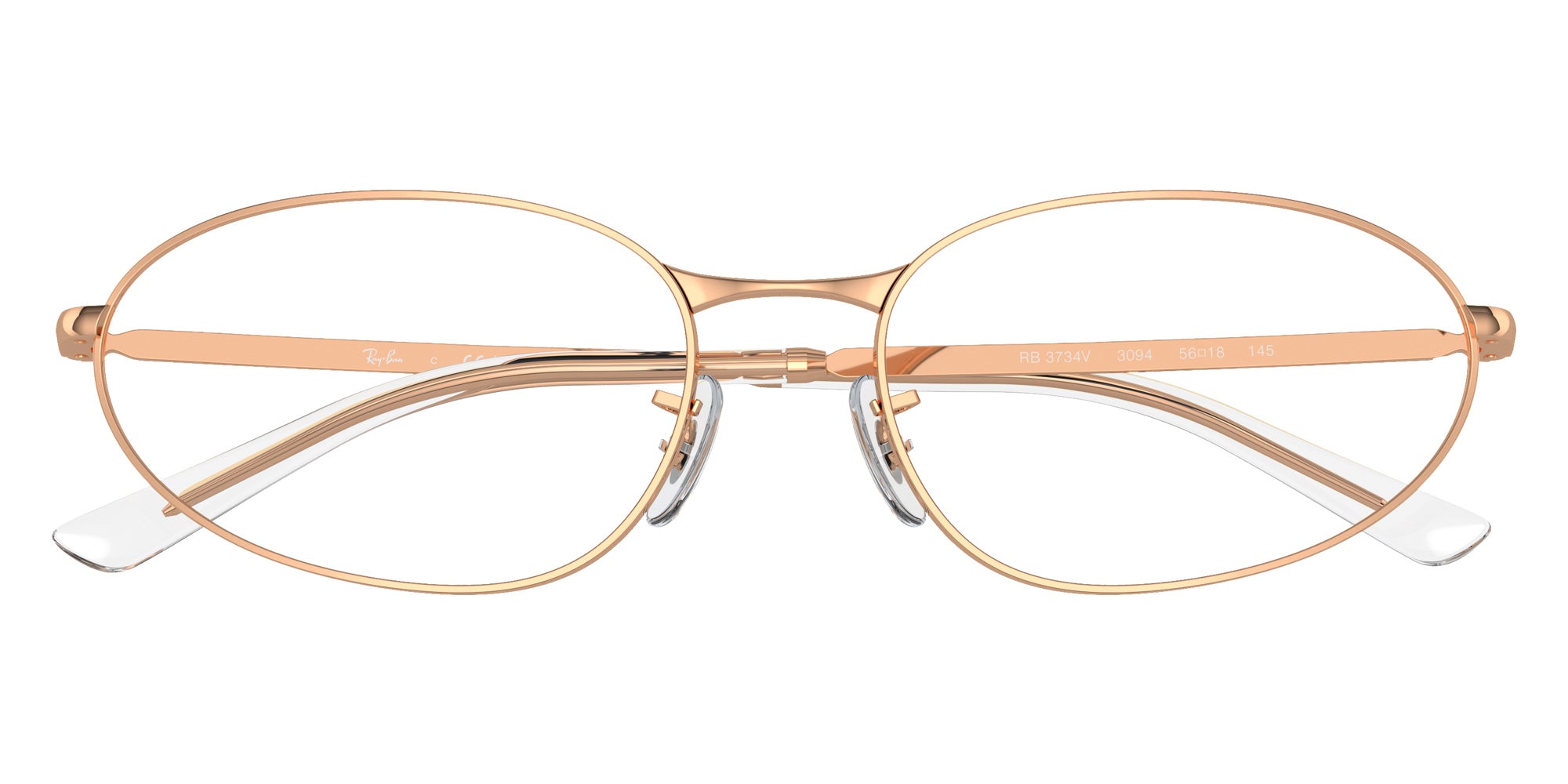 Ray-Ban® RX3734V RX3734V 3094 56 Eyeglasses - Rose Gold